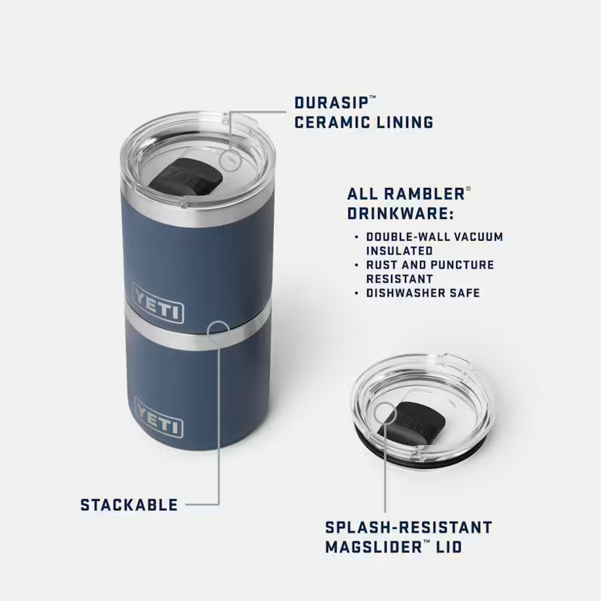YETI Rambler 10oz Lowball 2.0 with Magslide Lid