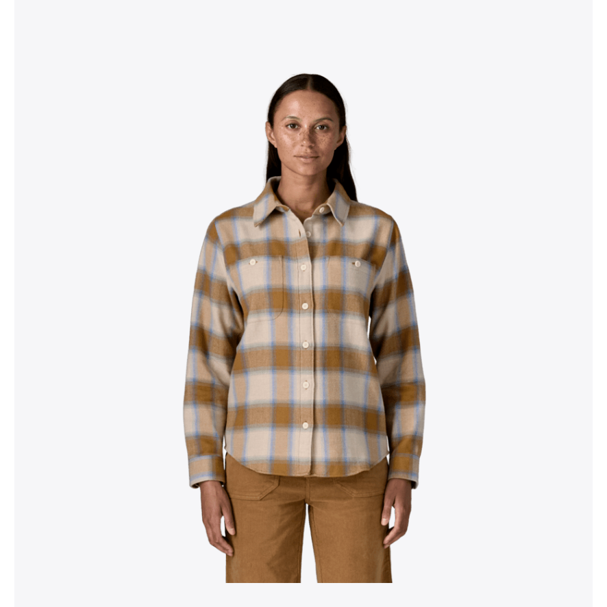 Patagonia W's Fjord Flannel Shirt - Eclipse: Nest Brown