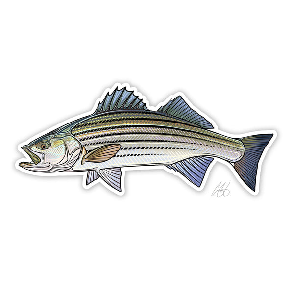 Casey Underwood Underwood Striped Bass Sticker.