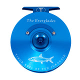 Tibor Tibor Everglades Reel - Aqua/Royal Blue - Bonefish Engraving.
