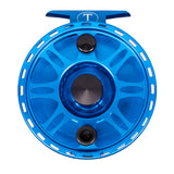 Tibor Tibor Everglades Reel - Aqua/Royal Blue - Bonefish Engraving.