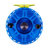 Tibor Riptide Reel - Royal Blue / Lemon-Lime - Permit Engraving