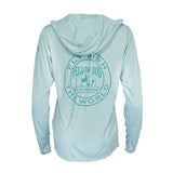 W's Cap Cool Daily Hoody - Thermal Blue - YD Logo
