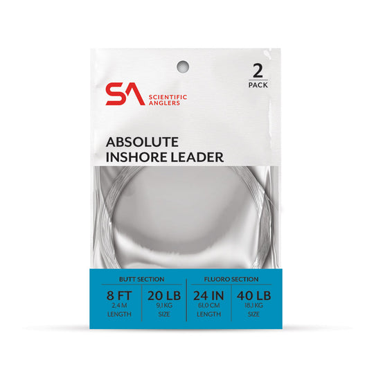 Scientific Anglers Absolute Inshore 8' Leader - 2 Pack