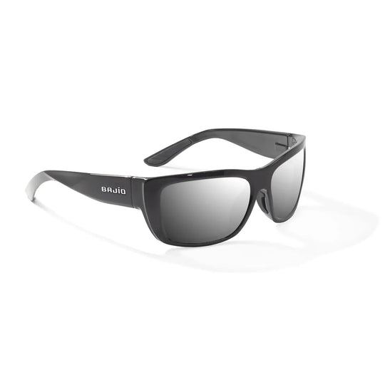 Bajio ANNETTE Sunglasses - Black Gloss/Silver Mirror Poly