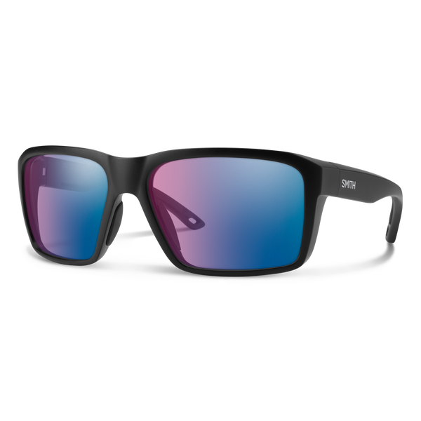 Smith Backcast Sunglass - Matte Black/Rose Blue Mirror Glass