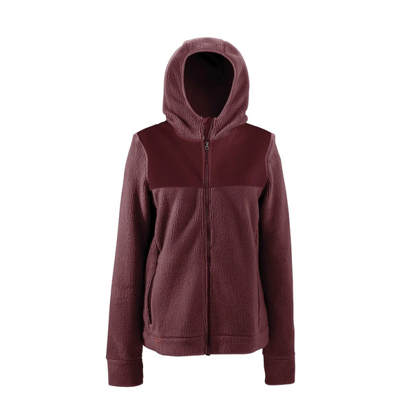 Grundens Grundens Women's Bering Fleece Full Zip Hoodie - Wild Ginger.