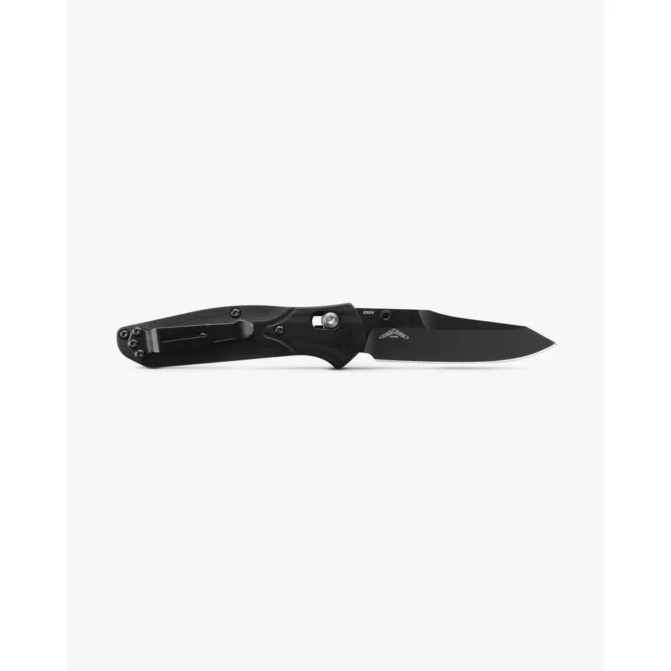 Benchmade Mini Osborne - Black & Blue G10 - Reverse Tanto