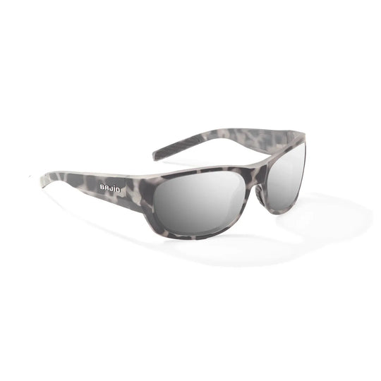 Bajio DARIEN Sunglasses - Brown Rock Matte/Silver Mirror Glass