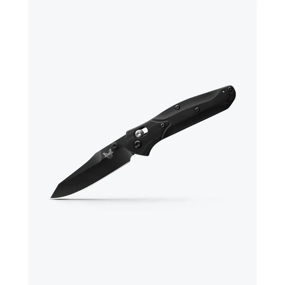 Benchmade Mini Osborne - Black & Blue G10 - Reverse Tanto