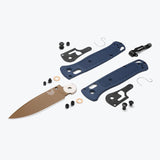Benchmade Bugout - Crater Blue Grivory - Drop-point