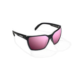 Bajio ELDORA Sunglasses - Black Gloss/Rose Mirror Glass