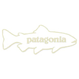 Patagonia Trout Sticker White