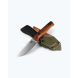 Benchmade Slipridge Fixed Combo - Dark Stabilized Wood