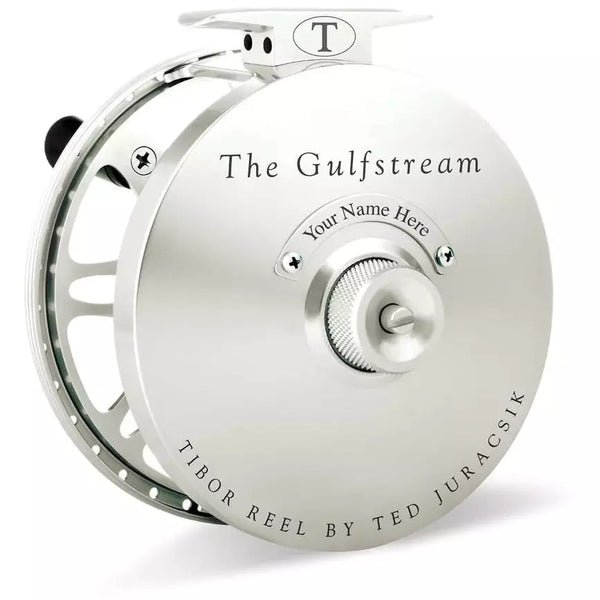 Tibor Gulfstream (11-12wt) Left-Hand Retrieve Reel - Frost Silver