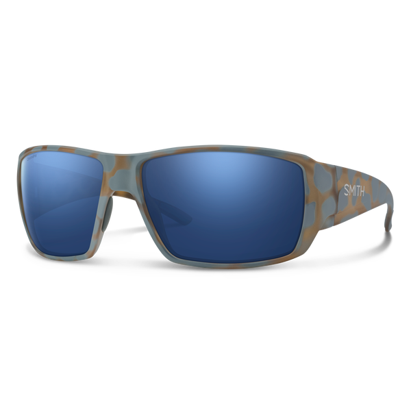 Smith Guide's Choice Sunglasses - Matte Flint/Tarmac Turquoise/Dark Blue Mirror Glass
