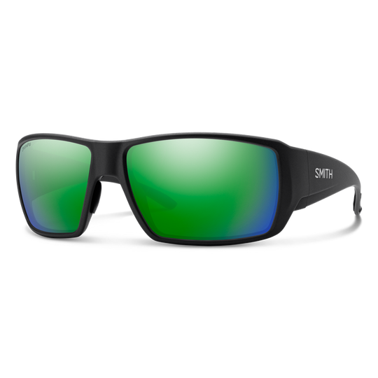 Smith Guide's Choice XL Sunglasses - Matte Black/Green Mirror Glass
