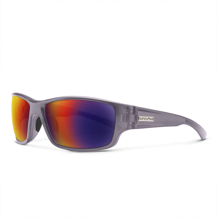 Suncloud Suncloud Hull - Matte Transparent Gray/Polarized Plasma Mirror.