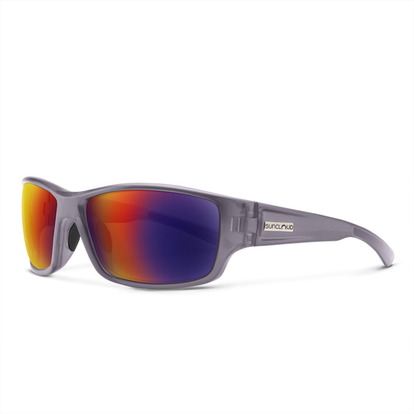 Suncloud Suncloud Hull - Matte Transparent Gray/Polarized Plasma Mirror.