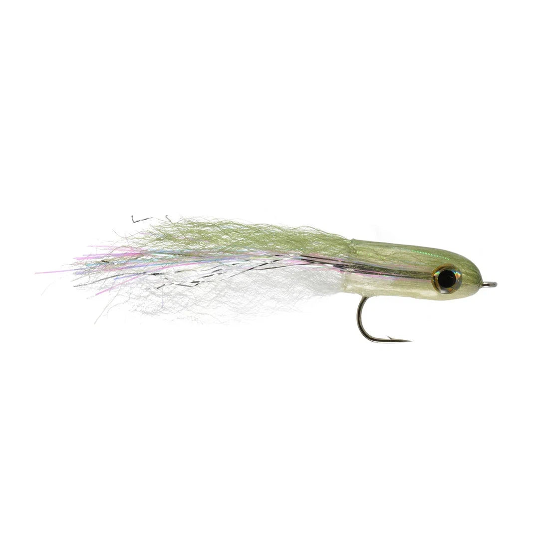 Bisharat's Airhead Fly Pattern Olive/White / Size 1/0 Bisharat's Airhead Fly Pattern Olive/White / Size 1/0