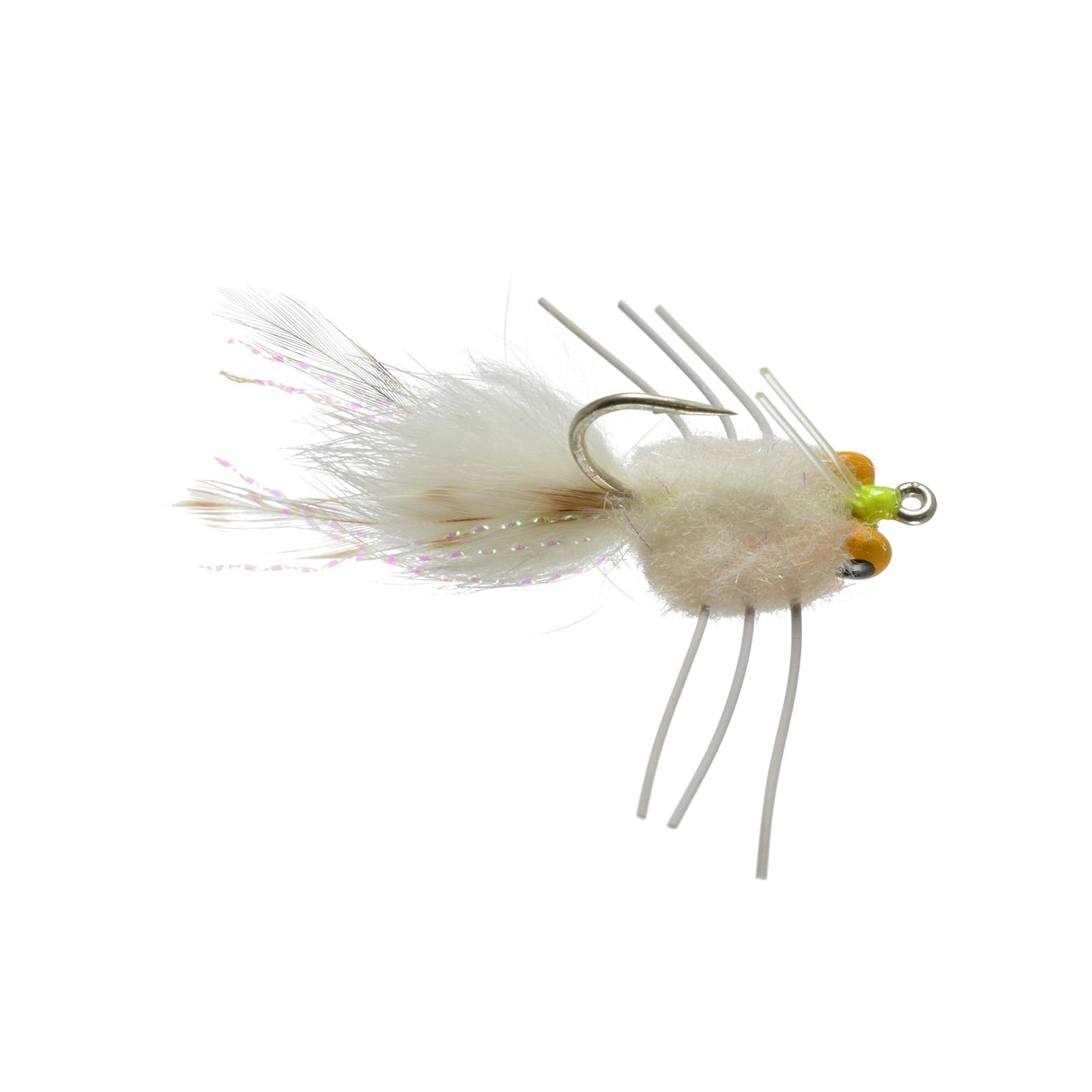 Casa Blanca Raghead Crab - White with Yellow Eyes - Size 2