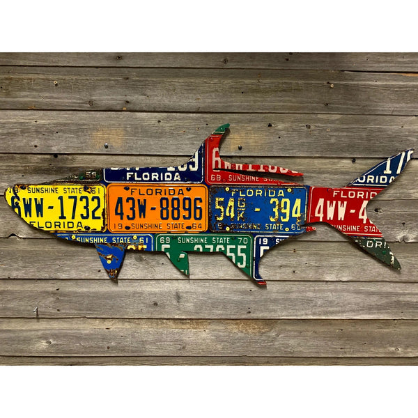 Cody's Fish Florida Tarpon Antique License Plate Art