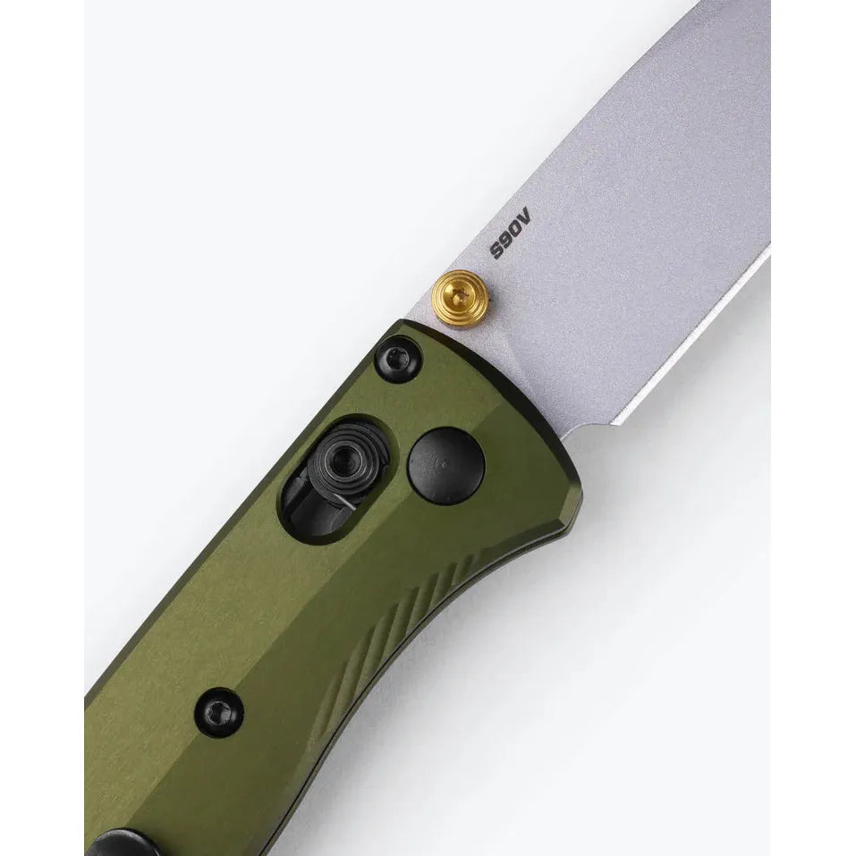 Benchmade Mini Bugout - Woodland Green - Drop-point