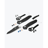 Benchmade Mini Osborne - Black & Blue G10 - Reverse Tanto