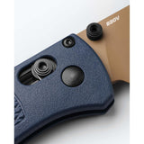 Benchmade Bugout - Crater Blue Grivory - Drop-point