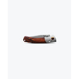 Benchmade Crooked River - Gray Aluminum & Wood - Clip-point