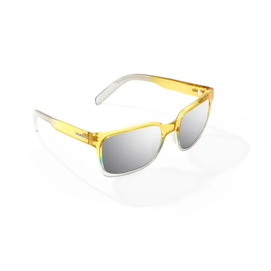 Bajio PAILA Sunglasses - Green Blue Sky Gloss/Silver Mirror Glass