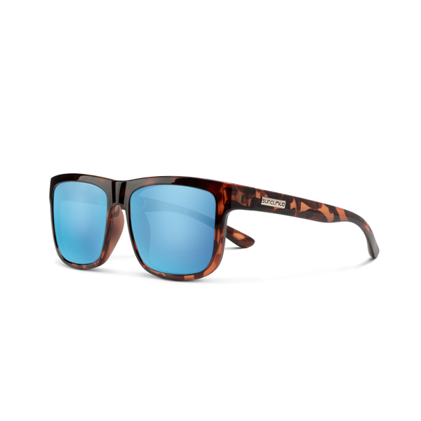 Suncloud Suncloud Quiver Tortoise / Polarized Aqua Mirror.