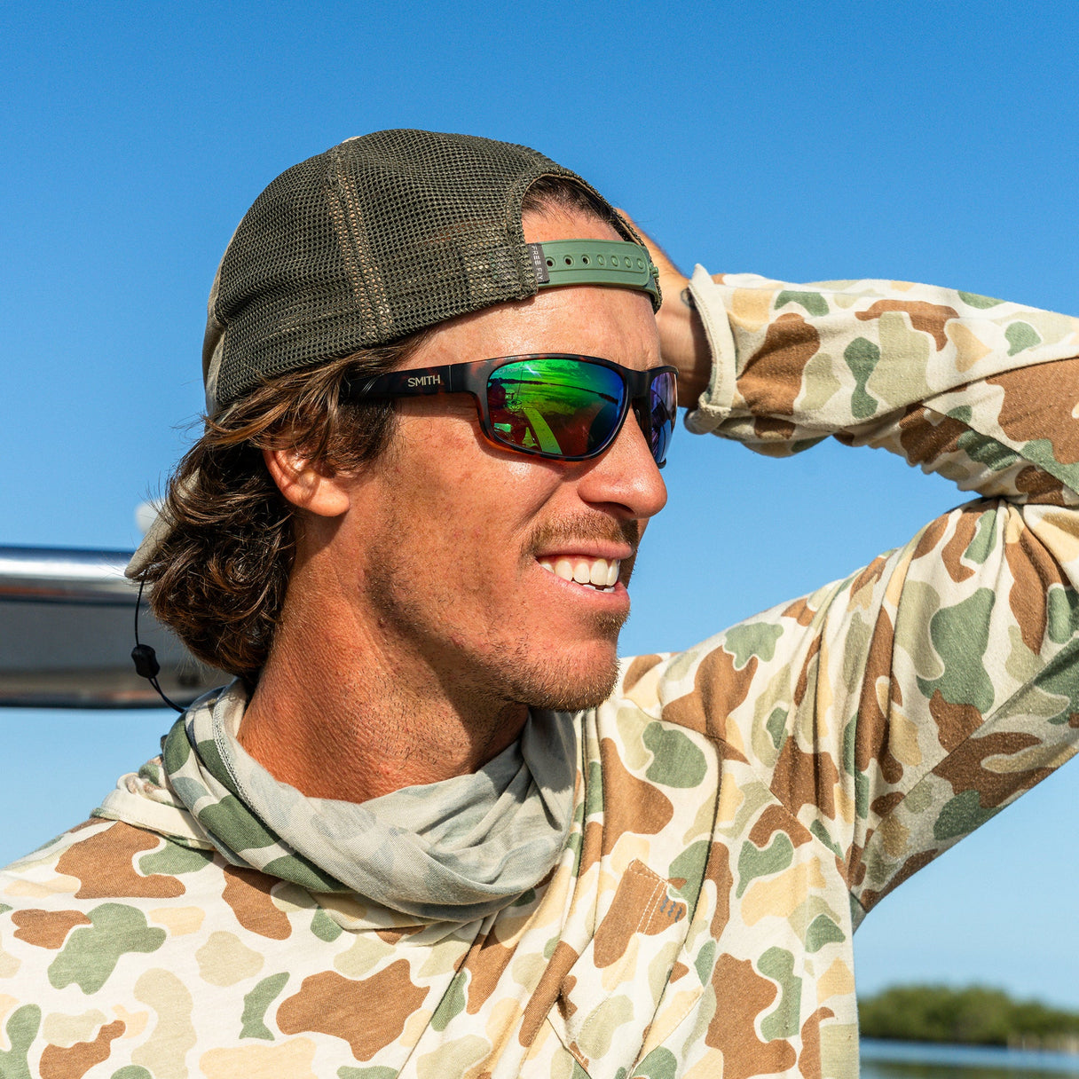 Smith Redding 2 Sunglasses - Matte Tortoise/Brown Green Mirror Glass