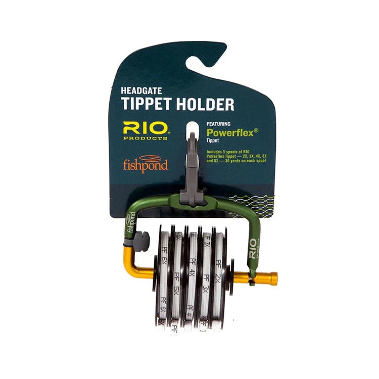 Fishpond Headgate Tippet Holder w/ Rio Powerflex Tippet 2X-6X