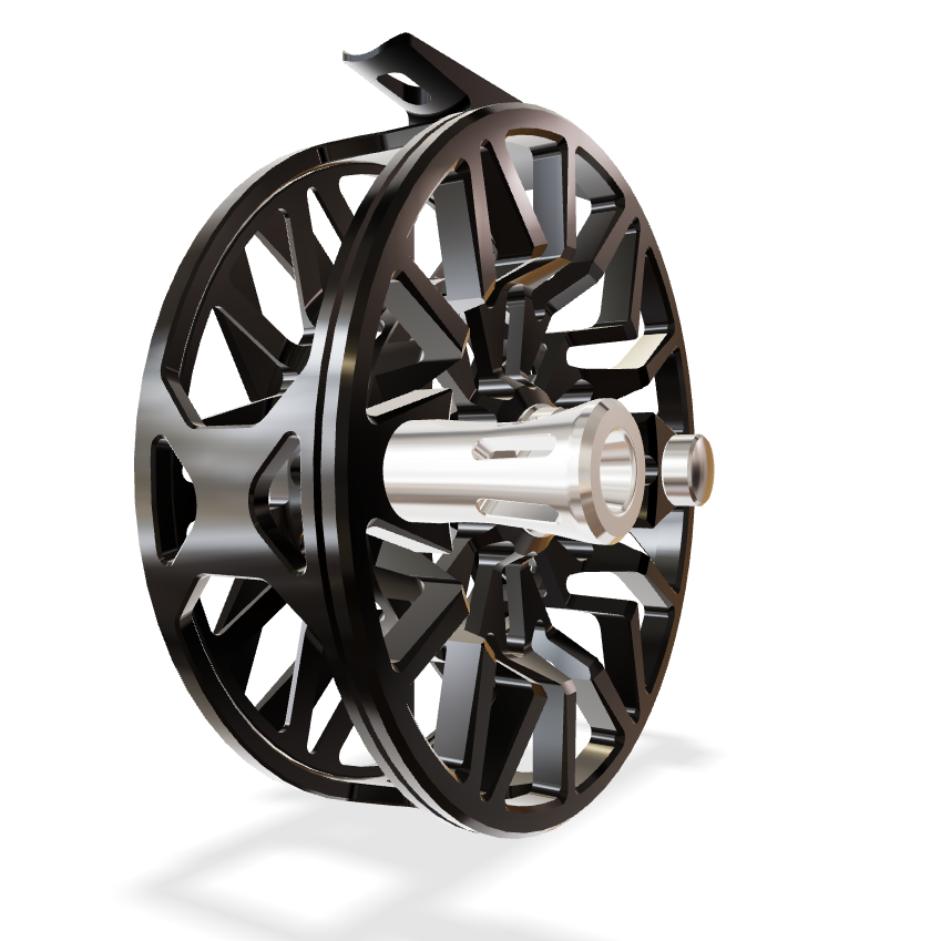 Abel SDX Ported - Black - Size 12/14 | Yellow Dog Flyfishing Abel SDX Ported - Black - Size 12/14 | Yellow Dog Flyfishing