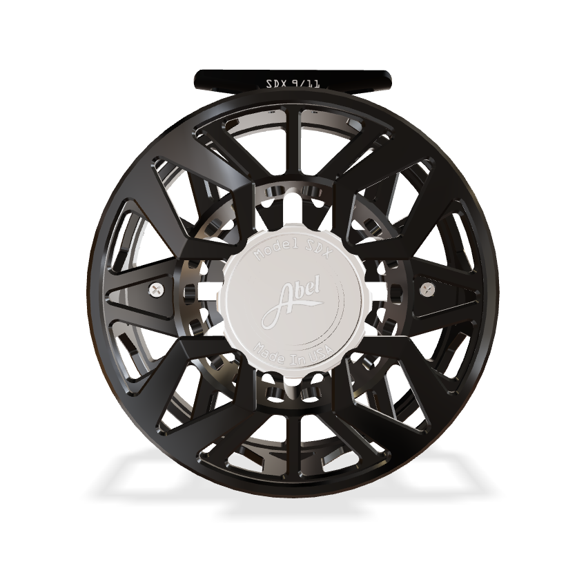 Abel SDX Ported Fly Reel - Black | Yellow Dog Flyfishing Abel SDX Ported Fly Reel - Black | Yellow Dog Flyfishing