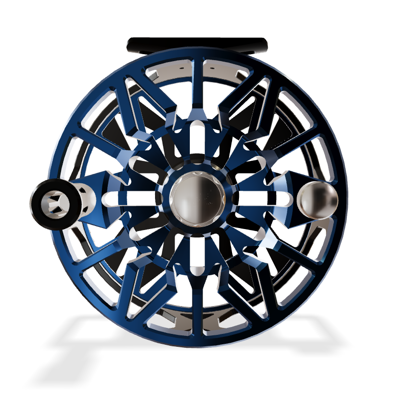 Abel SDX Ported - Black / Blue Spool - Size 12/14