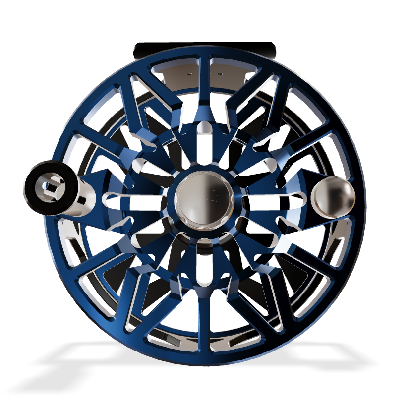 Abel SDX Ported - Black / Blue Spool - Size 9/11