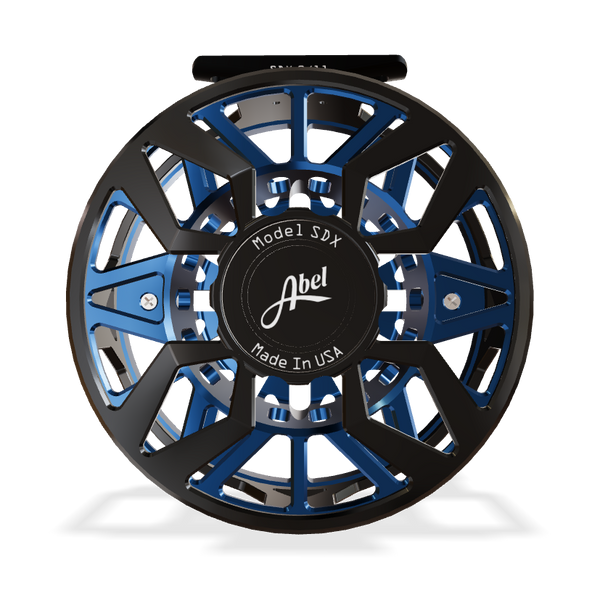 Abel SDX Ported Fly Reel - Black/Blue