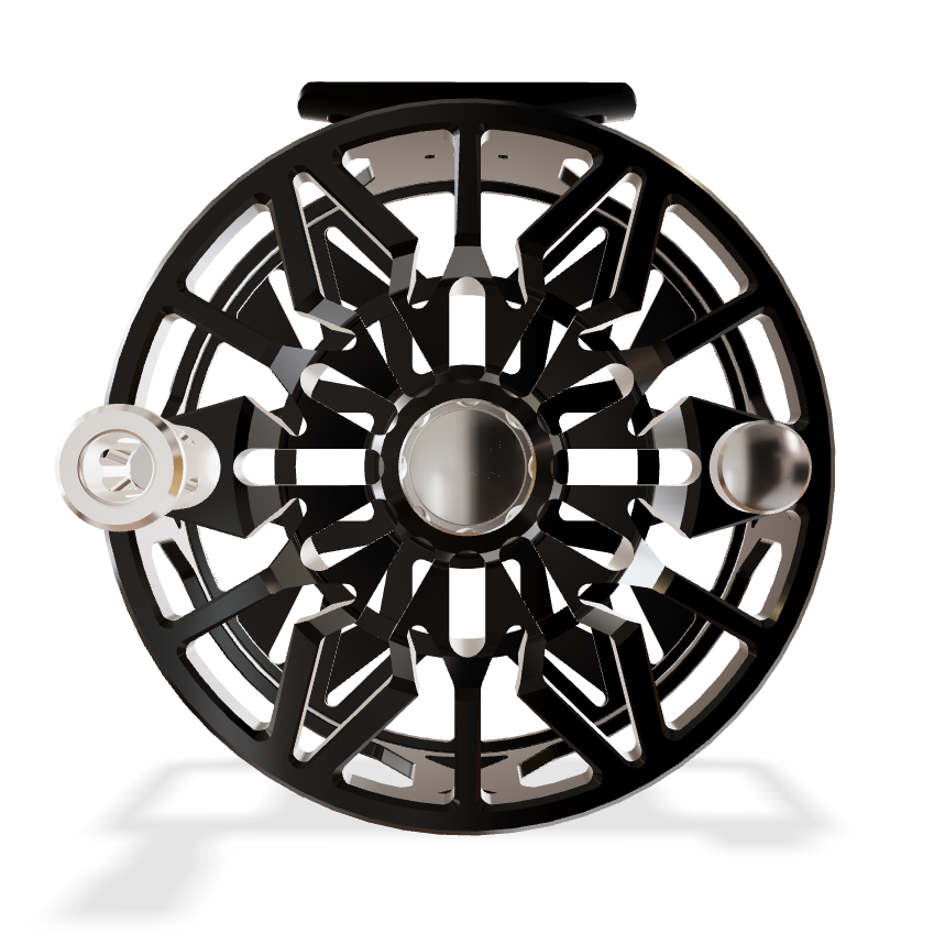 Abel SDX Ported - Black - Size 12/14 | Yellow Dog Flyfishing Abel SDX Ported - Black - Size 12/14 | Yellow Dog Flyfishing