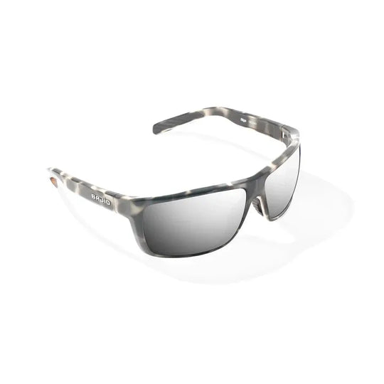 Bajio SIGS Sunglasses - Ivory Rock Gloss/Silver Mirror Glass