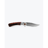 Benchmade Crooked River - Gray Aluminum & Wood - Clip-point