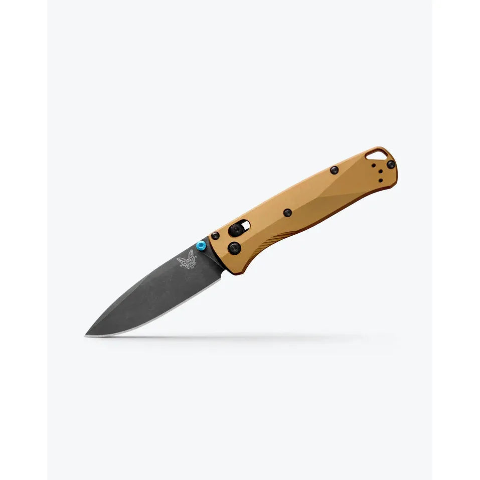Benchmade Bugout - Burnt Brass Aluminum - Drop-point