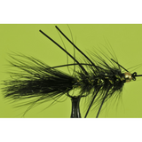 Black Bead Head Rubberleg Crystal Bugger