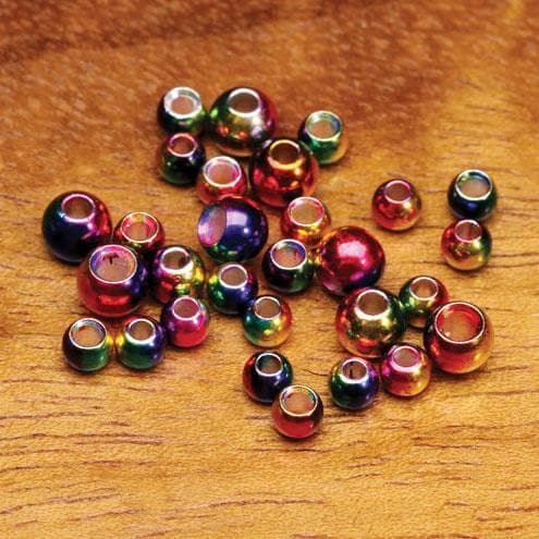 Rainbow Hued Brass Beads