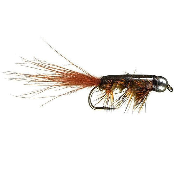 Olive and Burnt Orange BH Stillwater Nymph 12