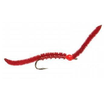 Red Hybrid Steely Worm 12