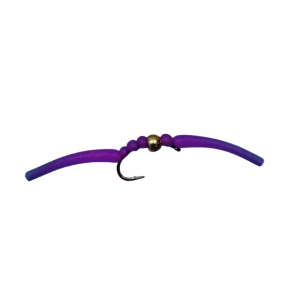 Bead Head Gummy Worm - Purple - Size 12