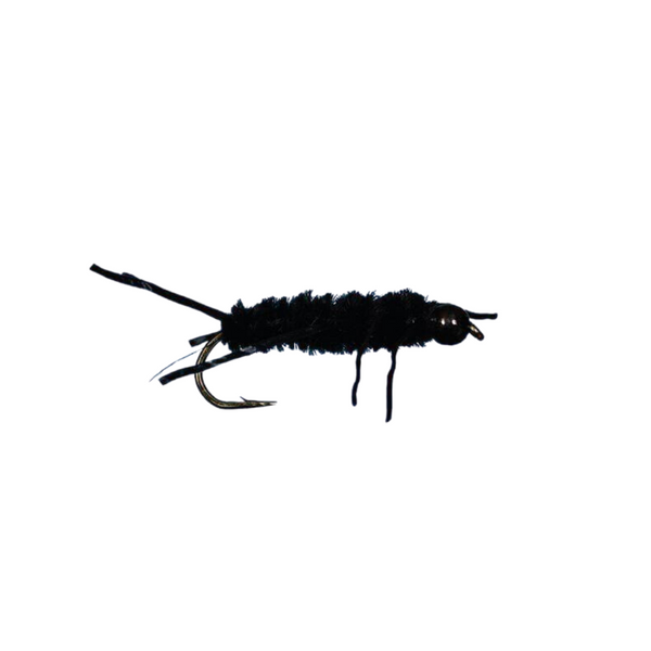 Tungsten Bead Pat's Rubberleg - Black