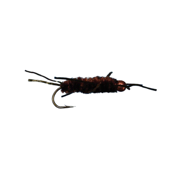 Tungsten Bead Pat's Rubberleg - Brown